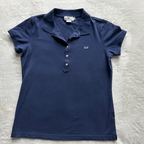Vineyard Vines Tops - Small Vinyard Vines polo shirt. Navy. EUC. Women’s.